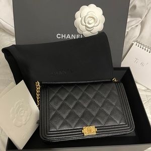 CHANEL Caviar Quilted Boy WOC